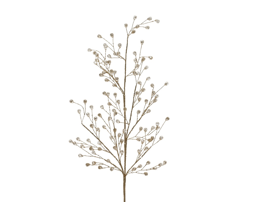Glitzerzweig Transparent/Gold