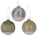 Weihnachtskugel Tannenbäume