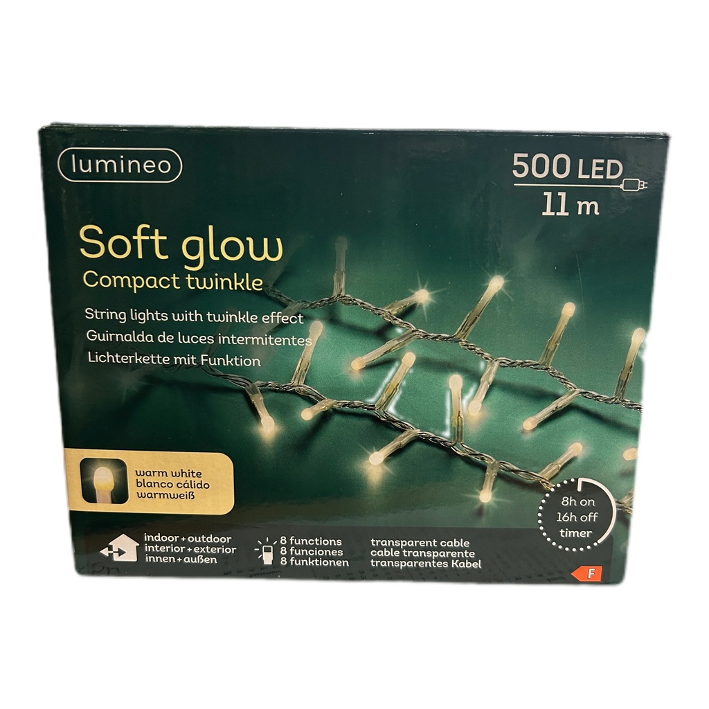 Lumineo Soft glow Lichterkette 500er