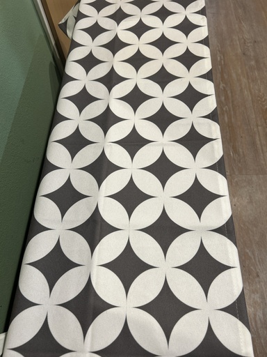 [P0001866] Tischläufer grau gemustert