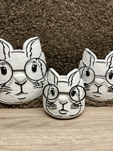 Hasentopf "ZONDA" (Hase mit Brille)