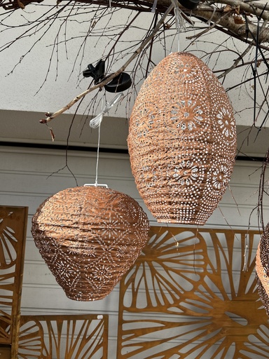Solar Lampion braun