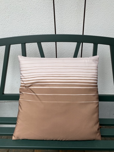 [P0002267] Outdoorkissen braun-gestreift 45x45 cm