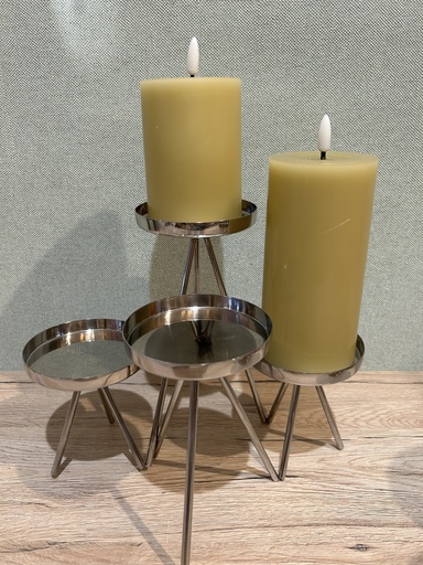 Kerzenhalter Edelstahl 4er