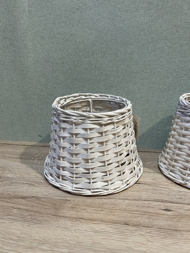 Lampenschirm Weide weiß
