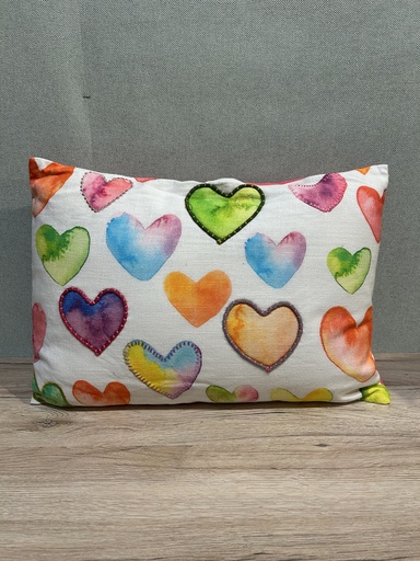 [P0002809] Kissen Herzmotiv mit Füllung