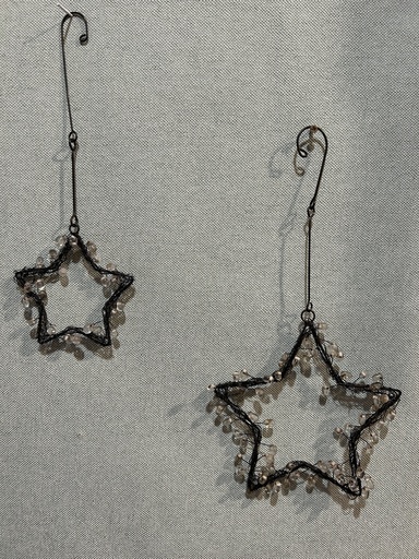 Sternhänger Draht schwarz