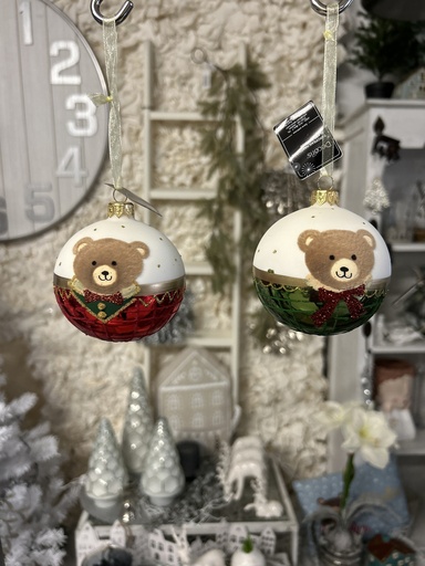 Weihnachtskugel Teddybär