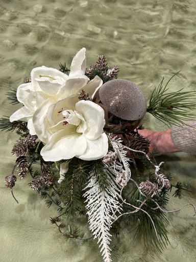 [P0003078] Weihnachtsstrauß Amaryllis weiß