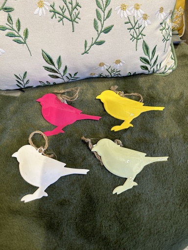 Metallvogel zum Hängen "groß"