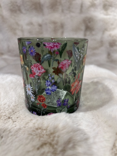 [P0003327] Windlicht mit Blumen