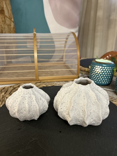 Muschelvase Keramik