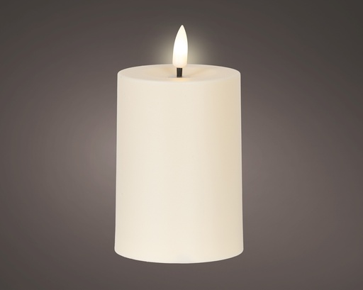 Solar Kerze Creme warmweiß
