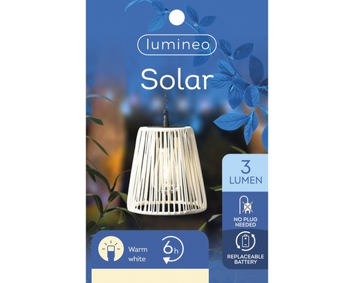 Solar Hängelampe bunt 3 Lumen