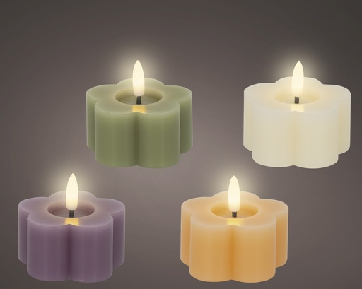 LED Wachskerze mit Flammeneffekt