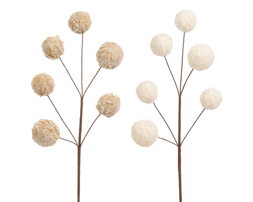 Schneeball-Zweig mit Glitter