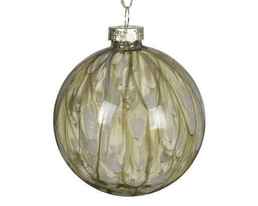 [P0003689] Weihnachtskugel Rosmarin-Grün
