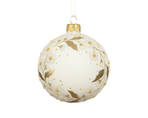 [P0003698] Weihnachtskugel Creme
