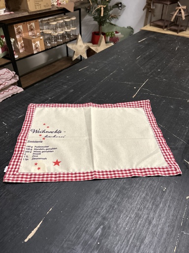 [P0003768] Platzset Weihnachtsbäckerei "Zimtsterne"