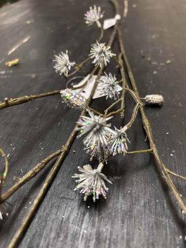 [P0003806] Glitzerzweig silber