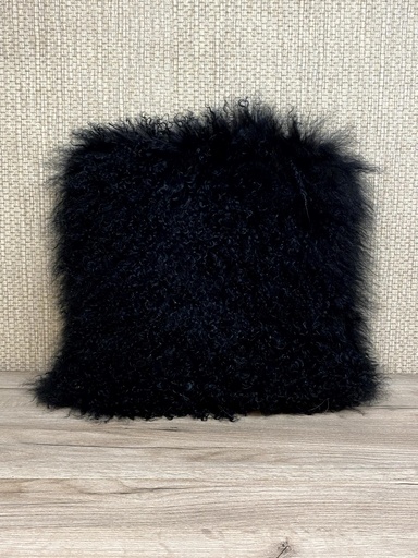 [P0000442] Kissen schwarz Merinowolle