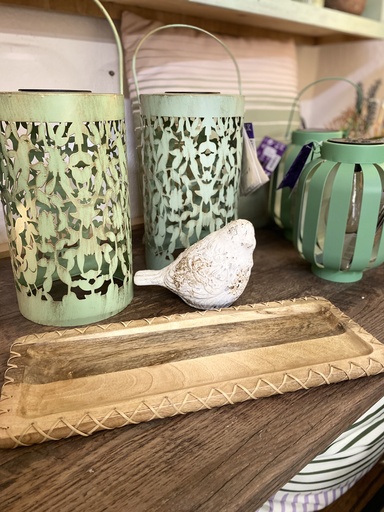 [P0000503] Holztablett mit Weidendekor