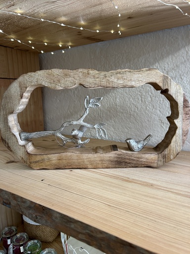 [P0000538] Vogel Holz Dekoobjekt